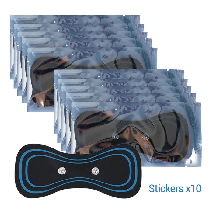 Set of 10 Self-Adhesive Mini Massage Pads for Neck Massager - Ideal for Shoulder and Back Pain Relief