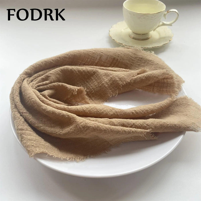 Sophisticated 10-Piece Linen-Cotton Blend Napkin Set