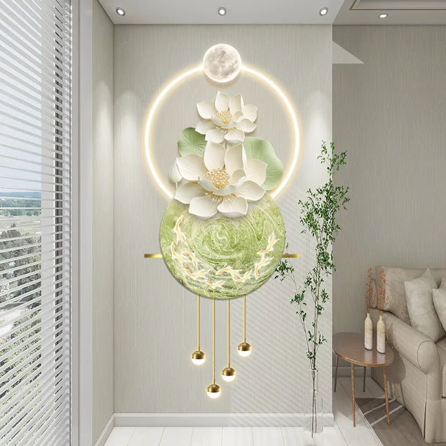 Luxury LED Wall-Mounted Mural Lamp with Engraving