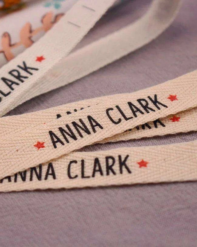 Personalized Eco-Friendly Organic Cotton Twill Labels for Handmade Crafts - Custom Designs & Free Shipping