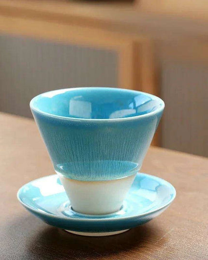 Artisan Floral-Inspired Japanese Ceramic Tea and Coffee Set