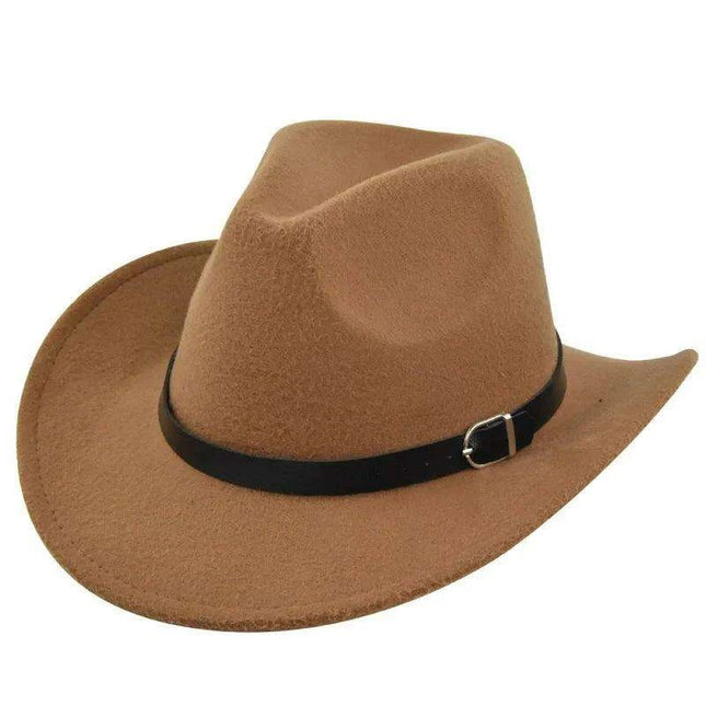 Stylish Unisex Felt Fedora - Winter & Autumn Cowboy Hat for All Occasions
