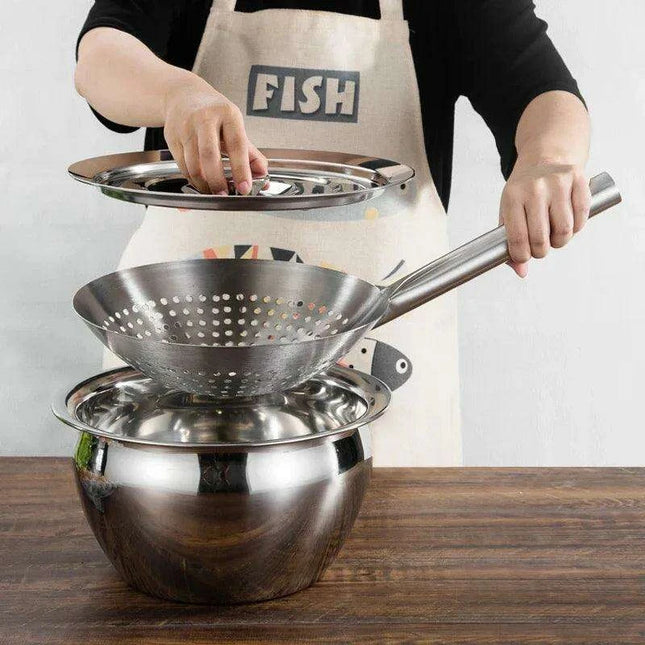 Premium Stainless Steel Oil Filtering Pot - Your Key to Healthier Cooking