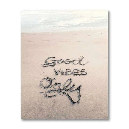 California Dreaming Surf Canvas Art - Elegant Coastal Home Decor