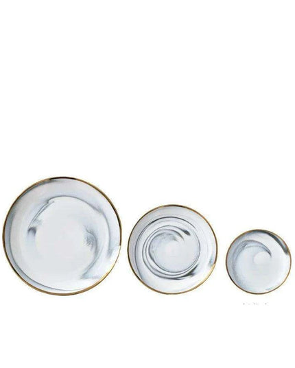 Ceramic Elegance Dining Set: Elevate Your Dining Moments with Botanica Bliss