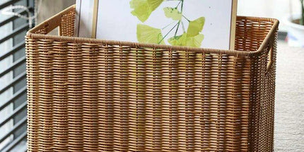 Chic Handwoven Multi-Functional Storage Basket - Stylish Organizer for Clothes, Groceries, and More for Any Space
