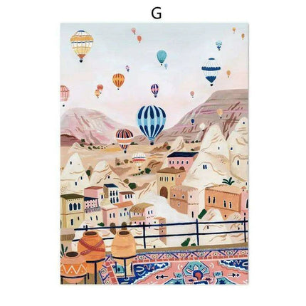 Coastal Elegance: Italian-Inspired Canvas Art for Modern Living Spaces