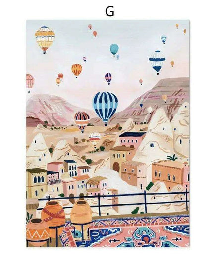 Coastal Elegance: Italian-Inspired Canvas Art for Modern Living Spaces