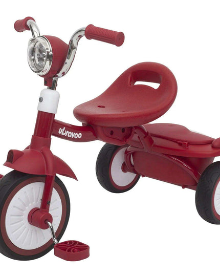 Colorful Adventure Trike: Foldable Toddler Tricycle with Adjustable Seat and Lights