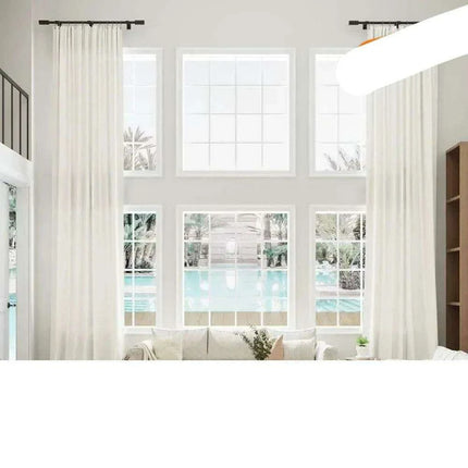 Elegant Rustic Linen Blend Drapes - Perfect for Privacy and Style in Any Room