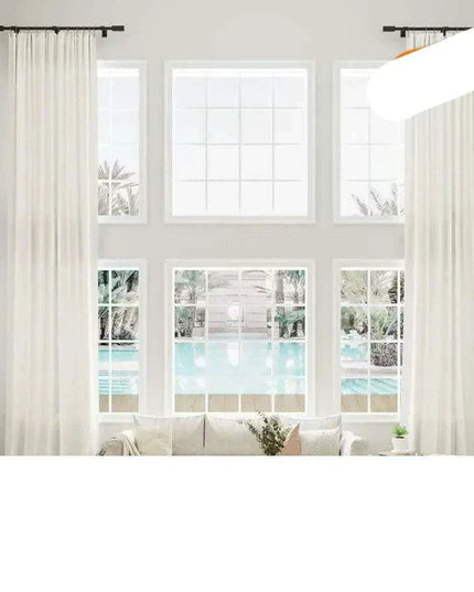 Elegant Rustic Linen Blend Drapes - Perfect for Privacy and Style in Any Room