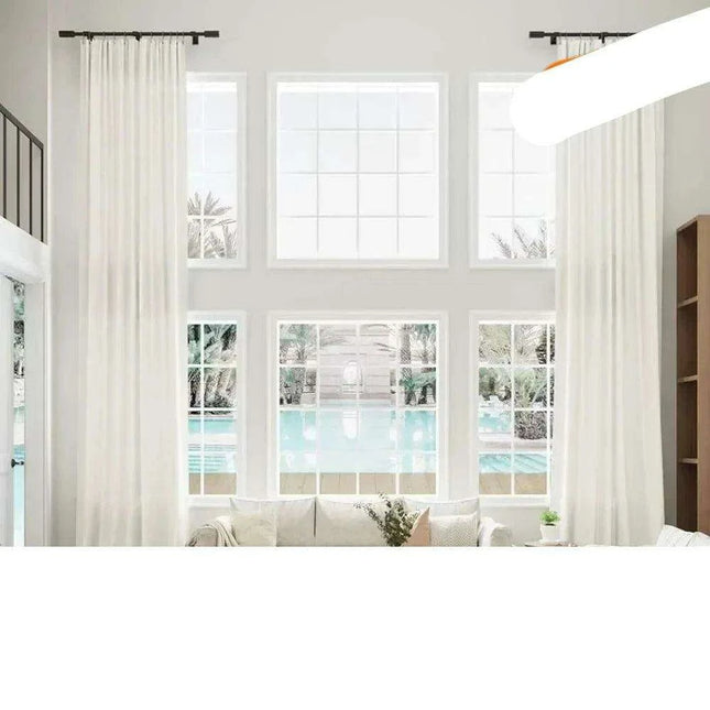 Elegant Rustic Linen Blend Drapes - Perfect for Privacy and Style in Any Room