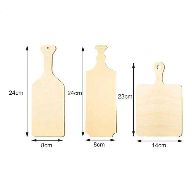 Chic Paddle-Style Wooden Cutting Board - Essential for Every Home Chef