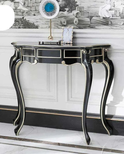 Retro Nordic Elegance Console Table - Timeless Entryway Decor Accent