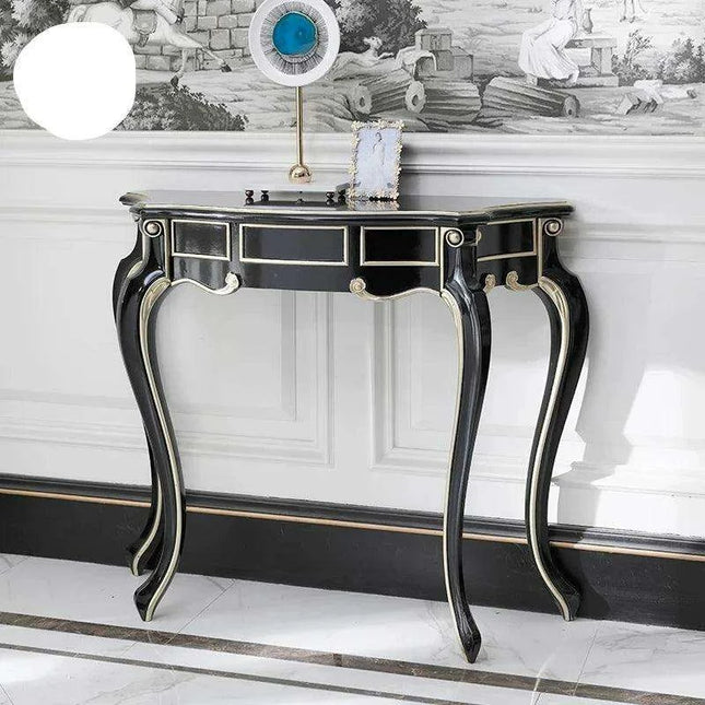 Retro Nordic Elegance Console Table - Timeless Entryway Decor Accent