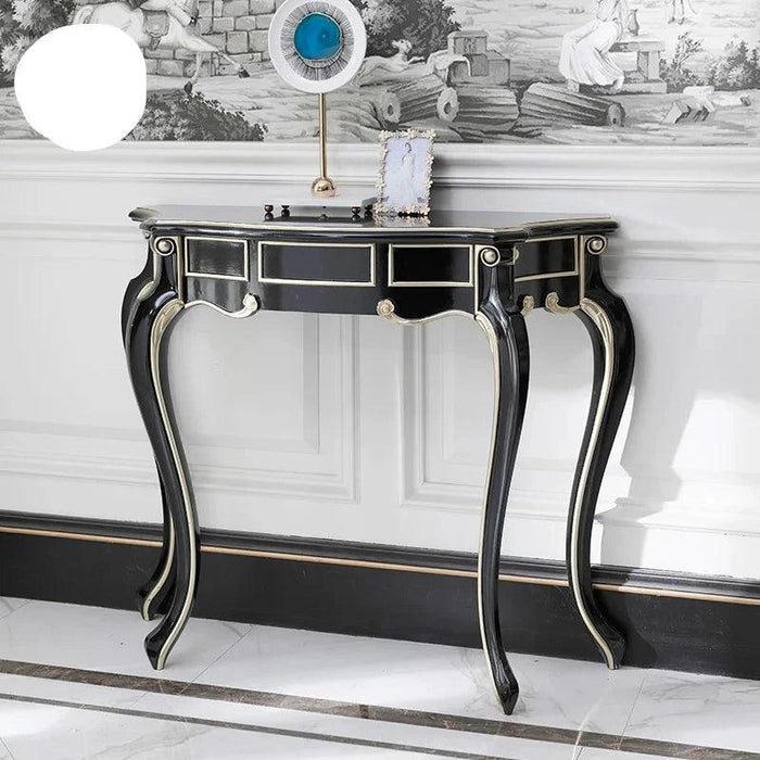 Nordic Style Vintage Console Table - Retro Entryway Decor Piece