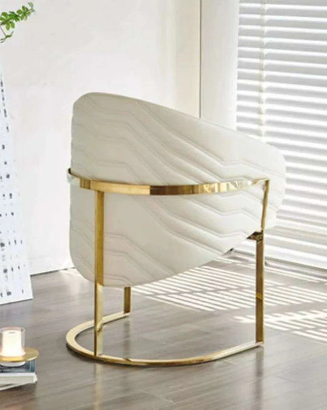 Stylish Italian Leather Dining Chairs with Durable Stainless Steel Base - Enhance Your Interior Elegance