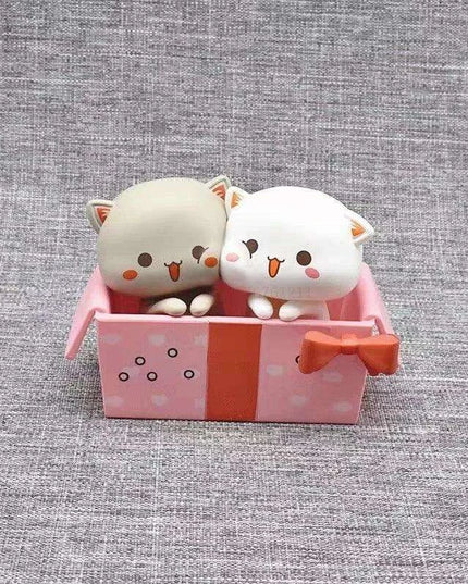 Kawaii Mitao Cat Series 2 Surprise Blind Box Figures - Adorable Lucky Cat Collectibles for Home Decor and Gifting