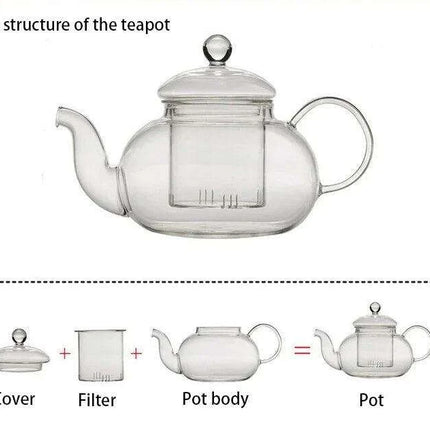 Elegant Chaozhou Heat-Resistant Glass Teapot Collection - Versatile Sizes for Every Occasion