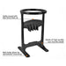 Artisan Cast Iron Log Splitting Wedge - Essential Tool for Camping and Outdoor Adventures