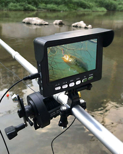 4.3-Inch HD Color Underwater Fishing Camera with 15m Cable and Night Vision LED Lights for Ultimate Exploration