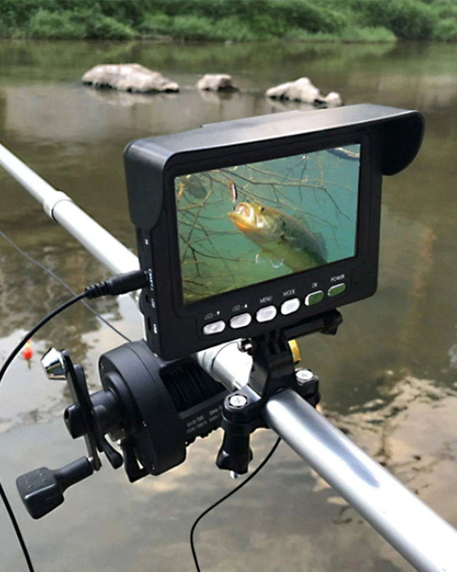 4.3-Inch HD Color Underwater Fishing Camera with 15m Cable and Night Vision LED Lights for Ultimate Exploration