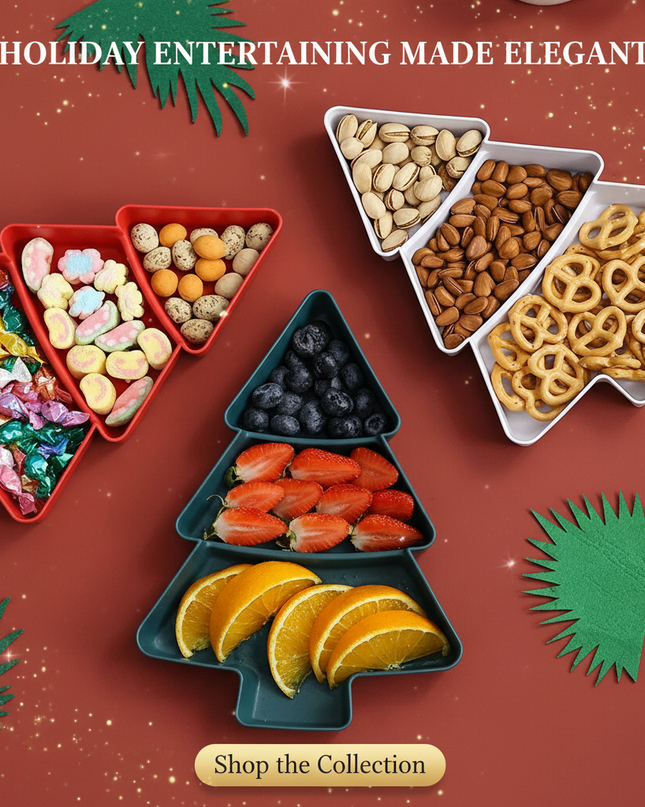 Cheerful Holiday Tree Snack Bowl - Ideal Treat Holder for Festive Celebrations