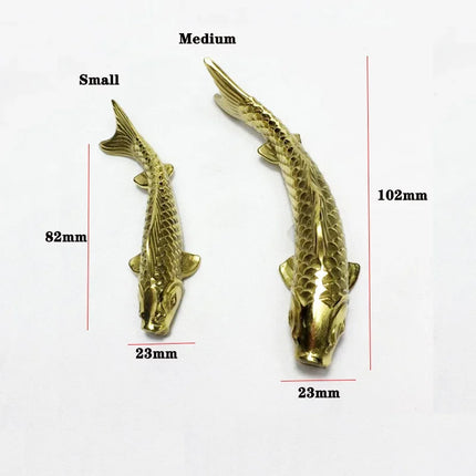 Brass Koi Fish Creative Modern Home Room Decorations Trinkets Indoor D