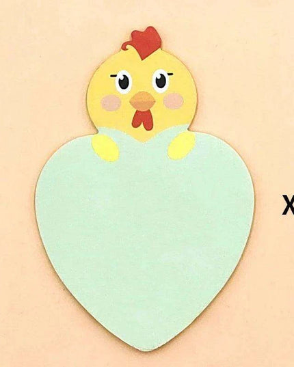 Charming Animal-Inspired Heart-Shaped Sticky Notes for Creative Minds