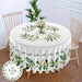 Elegant Waterproof Dining Table Cover: 63-Inch Polyester Tablecloth with Feather-Light Design