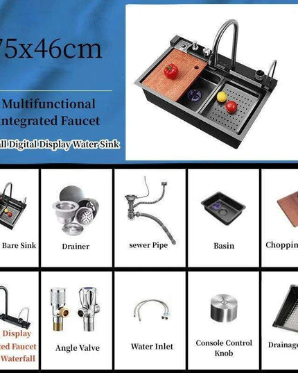 Sustainable Elegance: 304 Stainless Steel Waterfall Faucet for Modern Kitchens