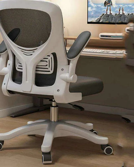 Stylish Pink Ergonomic Massage Swivel Chair for Gaming and Office Use