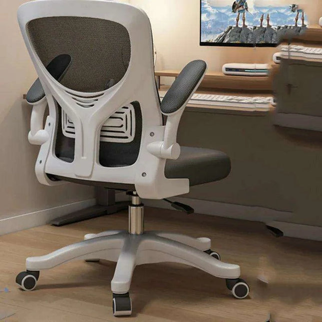 Stylish Pink Ergonomic Massage Swivel Chair for Gaming and Office Use