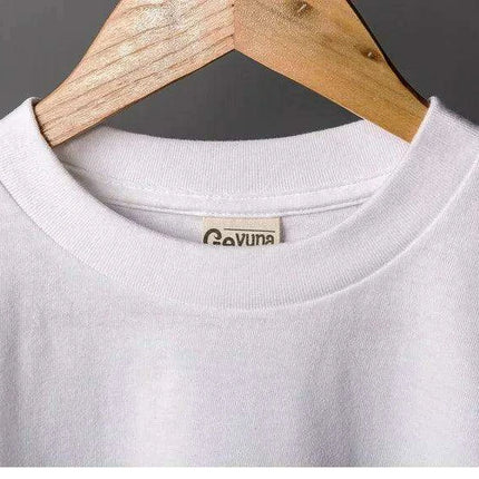 300gsm Premium Cotton Unisex Short-Sleeve T-Shirt - Pure White Blank Tee for Wholesale