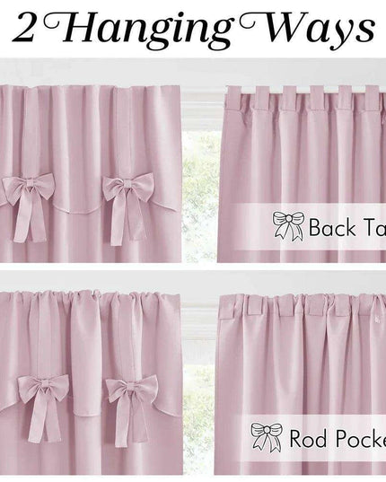 Elegant Ruffled Faux Silk Satin Blackout Curtains - Timeless Luxury