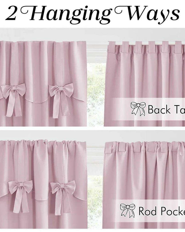 Elegant Ruffled Faux Silk Satin Blackout Curtains - Timeless Luxury