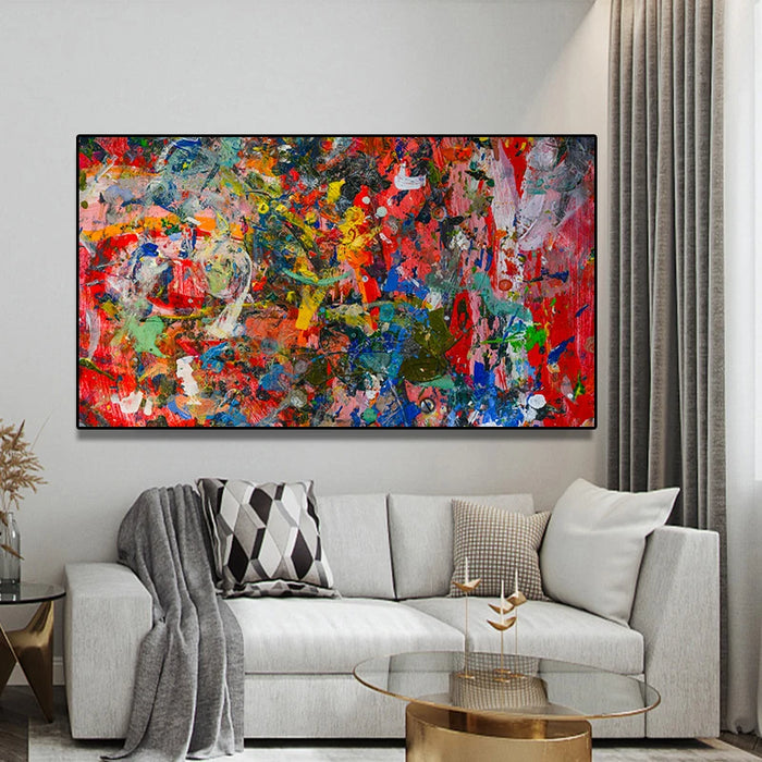 Expressive Modern Canvas Artwork for Vibrant Home Interiors