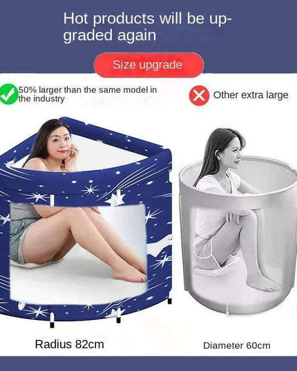 Portable Spa Bath: Compact Folding Adult Bathtub with Sauna Insulation for Relaxation