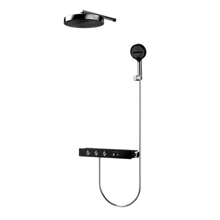 VGX Luxury Concealed Shower System Set with Brass Rainfall Head & Gold