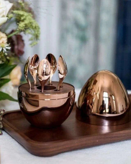 Coffee Silver Dessert Spoon and Fork set