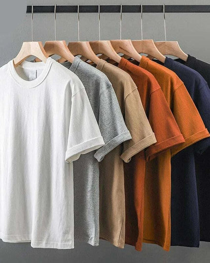 Dukeen Unisex 11.2oz Heavyweight Cotton Crewneck T-Shirt - Durable Solid Color Short Sleeve Essential