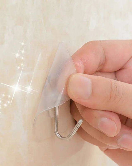 Moisture-Resistant Wall Hooks Set for Seamless Kitchen and Bathroom Organization