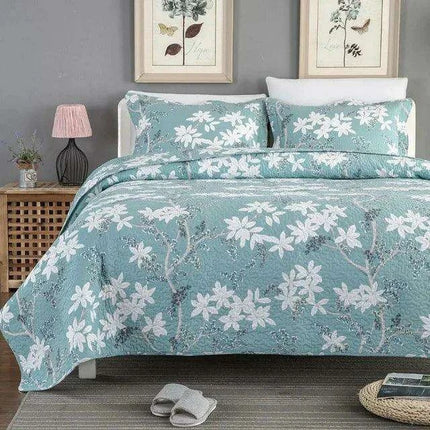 Elegant Floral Cotton Quilt Collection