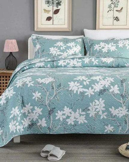 Elegant Floral Cotton Quilt Collection