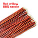 Premium Red Willow BBQ Skewers - Wooden Sticks for Grilling Outdoors