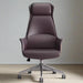 Luxury Leather Executive Chair with Swivel, Recline, and Nordic Style