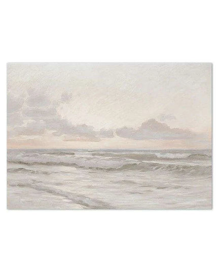 Coastal Calm Art Print - Tranquil Beachscape Canvas