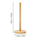 Bamboo Storage Stand for Kitchen and Bathroom - Eco-Friendly Organizer for Paper and Cling Film