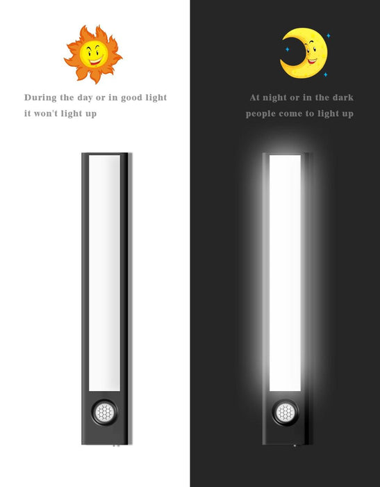 Motion-Sensing LED Cabinet Light with 3 Color Modes and USB Charging