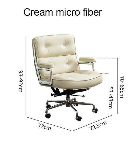 Elevate Your Office with the Luxurious Leather Executive Swivel Chair
